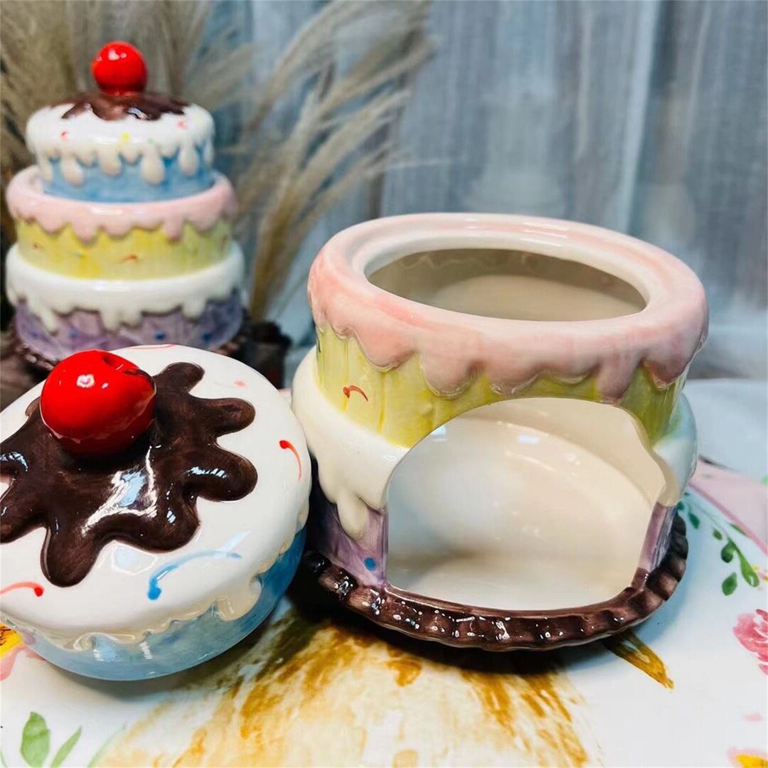 Curated visual reference: Visual Reference: Hamster Cake Hideout Hamster Ceramics Toys Hamster Cage Decor