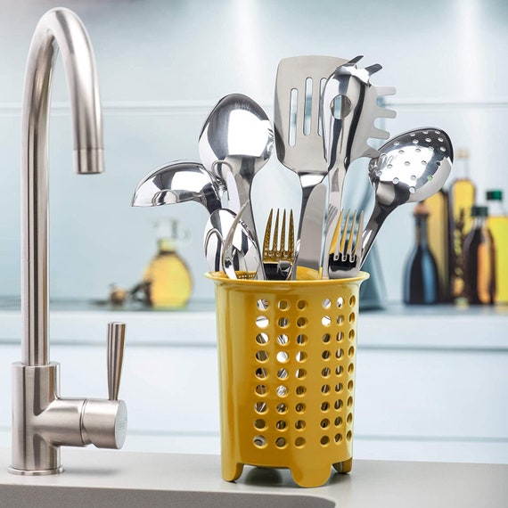 Zeal Premium Melamine Cutlery Drainer Utensil Pot Etsy UK