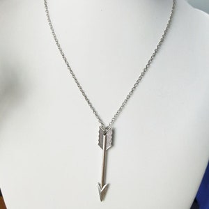 Tribal Arrow Silver Stainless Steel Pendant for Men and Women, Gift for her, Gift for him, Fashion, Tribal fashion, Statement piece, Arrow