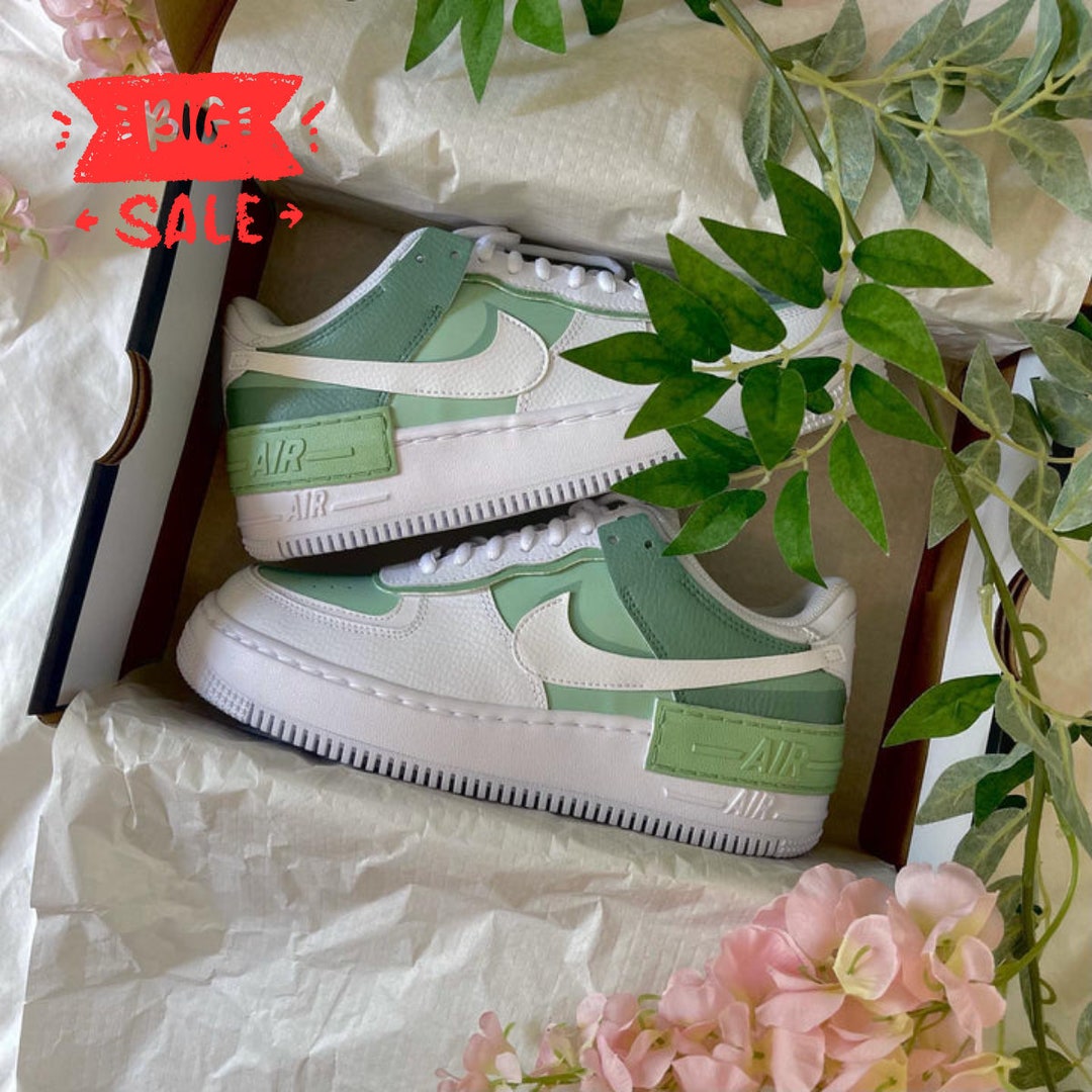 Sage Green Air Force 1 Custom Etsy