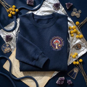 Galaxy Explorer Club Space Gaming Badge Embroidered Shirt, Retro 8bit Mushroom Helmet Sweatshirt, Hoodie, Tee, Gift with Name Personalized