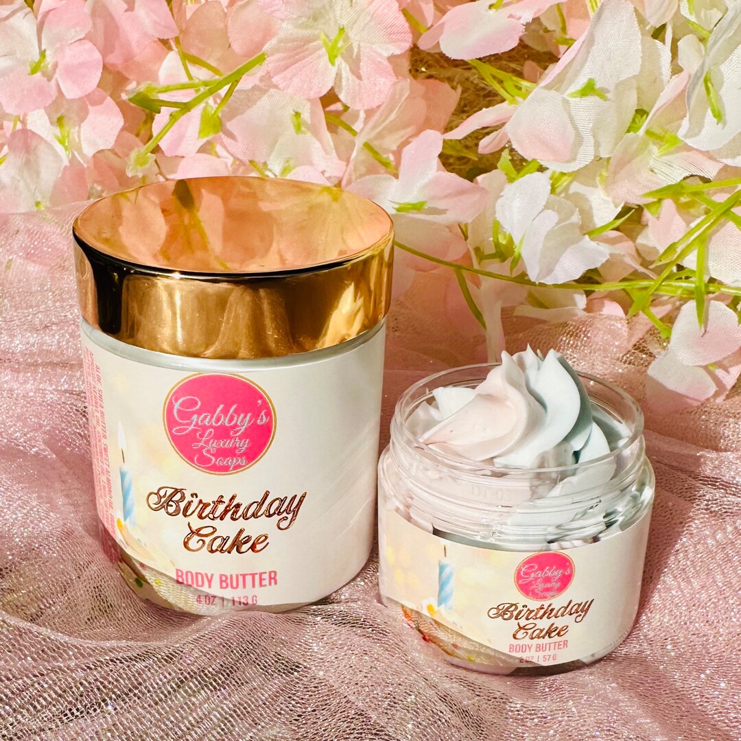 Birthday Cake Body Butter With Aloe, Shea, Kokum & Cupuacu Butter