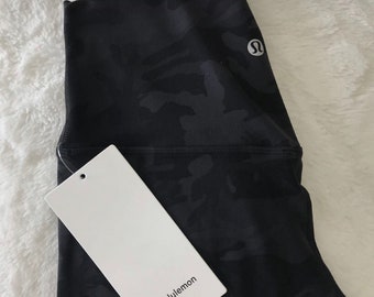 Athletic Leggings - Black Camo - Lululemon Align HR 25” Pant -  Handmade 1:1 Replica