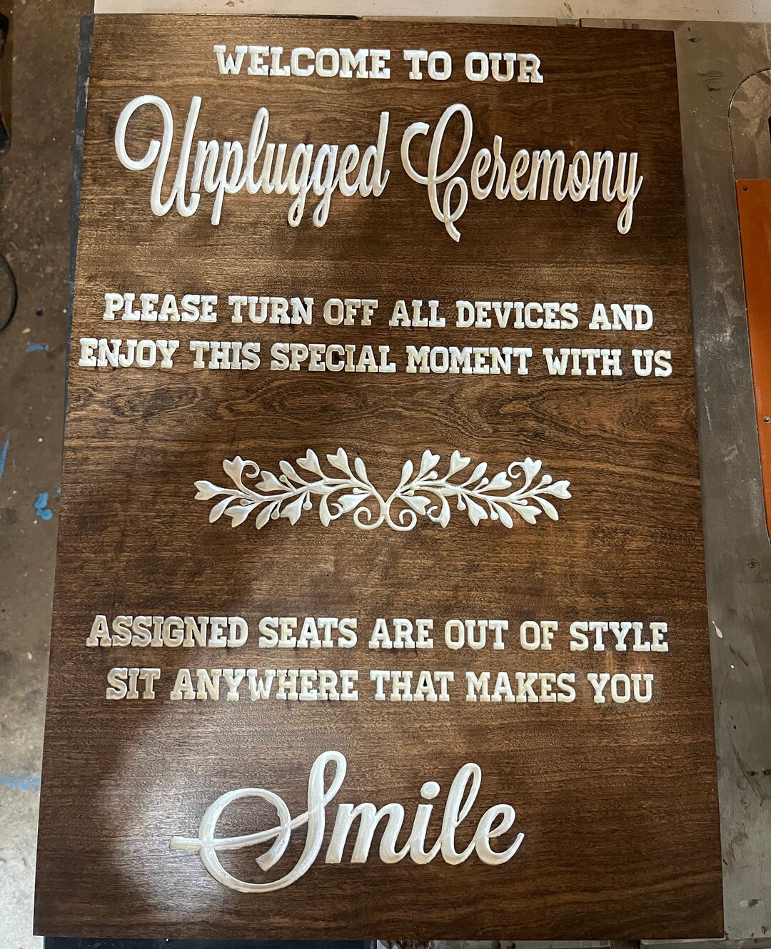 Wedding Sign Digital Svg, Dfx, Pdf Sign File for Cnc Router or Laser ...