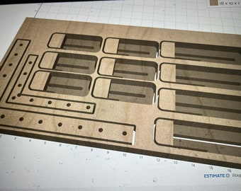 Clamp and square Digital svg, dfx, pdf file for CNC routers