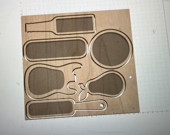 Cracker tray bundle file digitali svg, dxf, pdf per router CNC, File ha 6 vassoi diversi