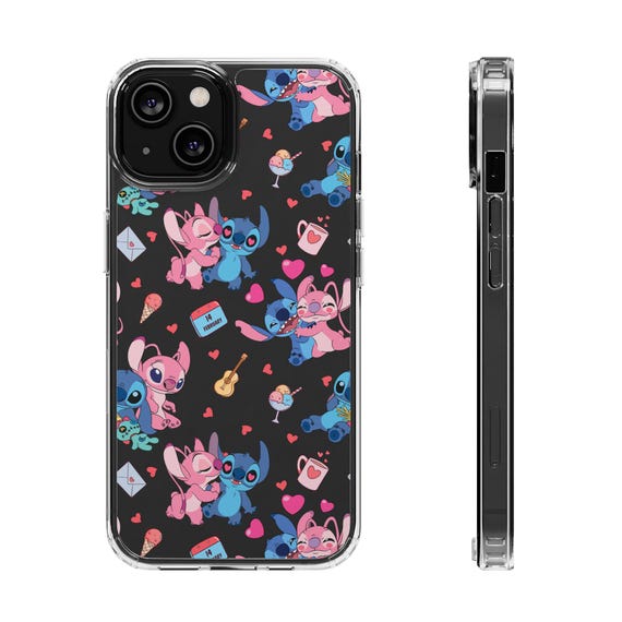 Disney Stitch and Angel Valentine's iPhone and Samsung Case - Etsy Disney Stitch and Angel Valentine's iPhone and Samsung Case - Etsy