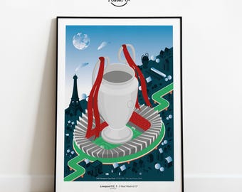 Plakat Liverpool FC Paryż 1981 do pobrania w wersji cyfrowej