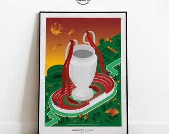 Plakat Liverpool FC Rzym 1984 do pobrania w wersji cyfrowej