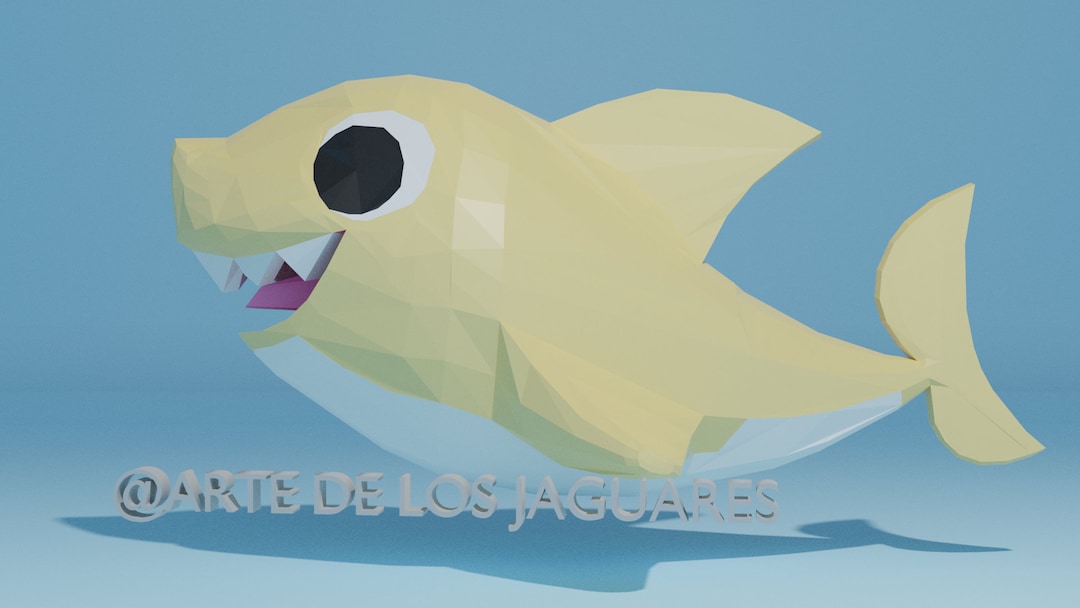 Template Baby Shark Papercraft, DIY Crafts, Shark Gifts, Home Decor ...