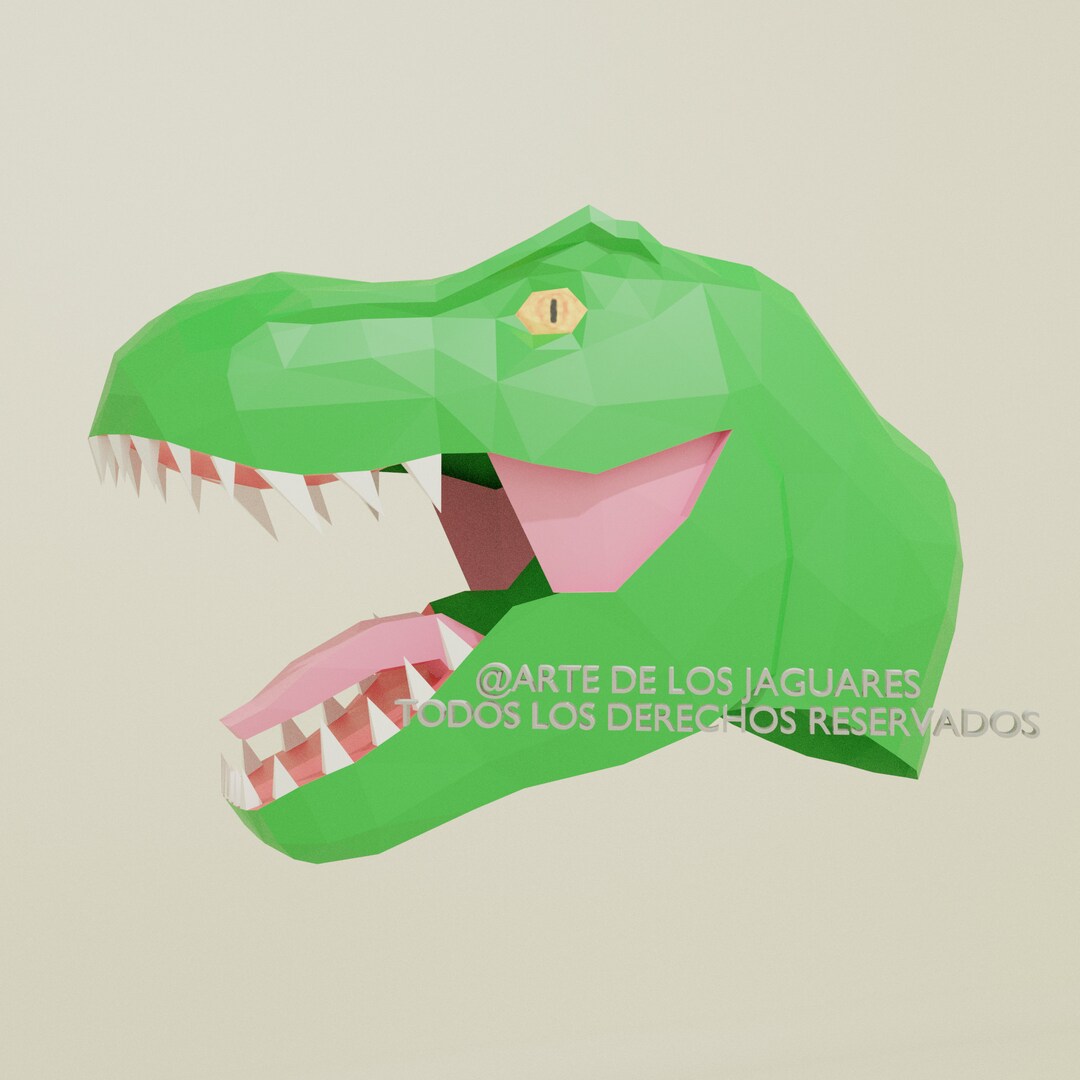 Kids T-rex Mask Template in PDF Paper Mask Mascara Para - Etsy