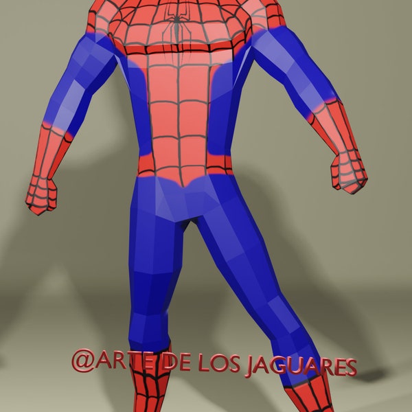 Spiderman, Hero Marvel papecraft, PDF Template, Avengers, Gift, DIY, Hombre Araña, Arte de papel, decoración de hogar, Bricolaje