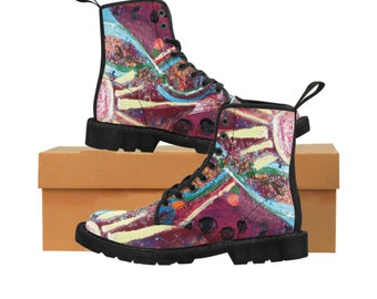 Love, Art by Zander, The Band Famous® Women's Canvas Boots