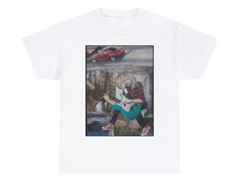 Kurt Cobain, Collage by The Band Famous®, Unisex Heavy Cotton Tee
