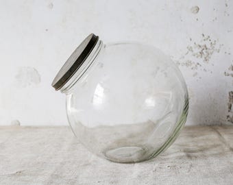 Glass Penny Candy General Store Display 12" Jar with Lid