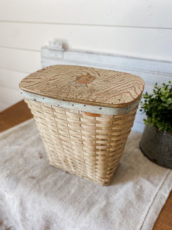 Wicker baby sale hamper