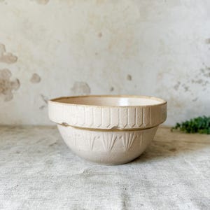 アンティーク 逆ダイヤモンド 10インチ ストーンウェア クロックボウル