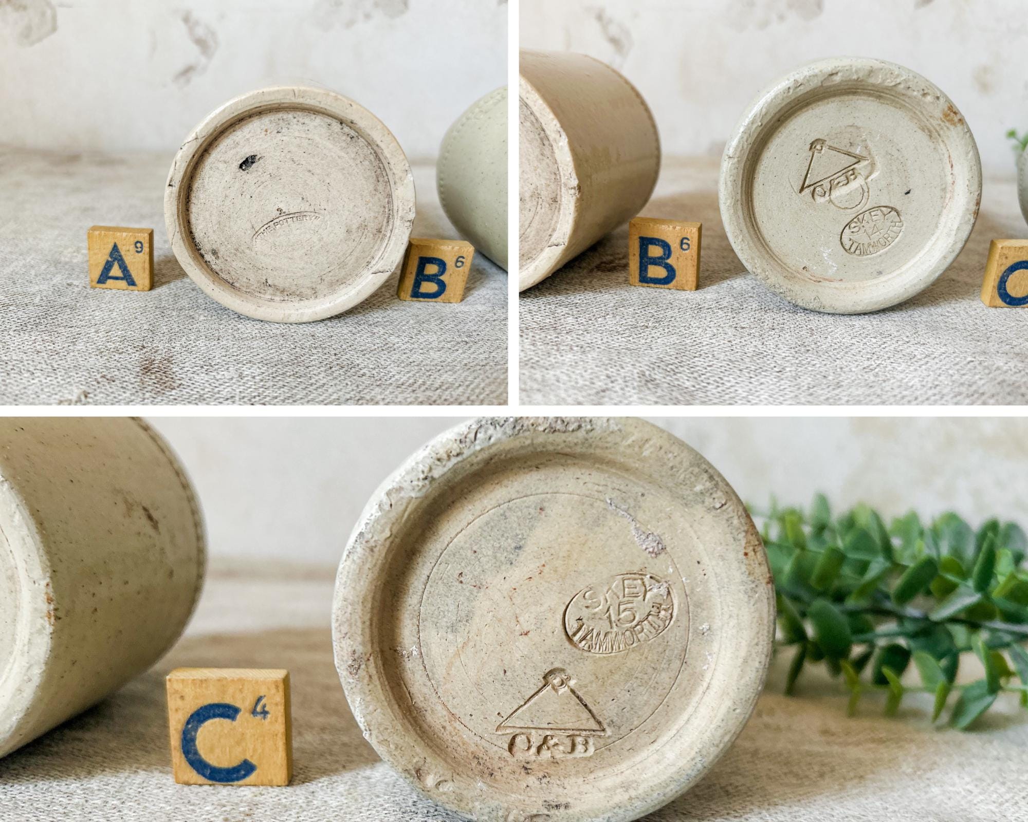 CHOICE アンティーク英国製ストーンウェア キャビアピクルス瓶 - Etsy 日本