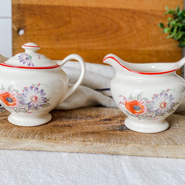 Sugar Creamer Set Etsy