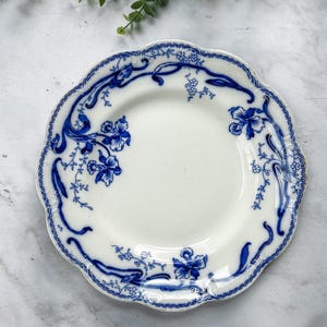 ジョンソンブラザーズ アンティークフロウブルー Oval Bowl