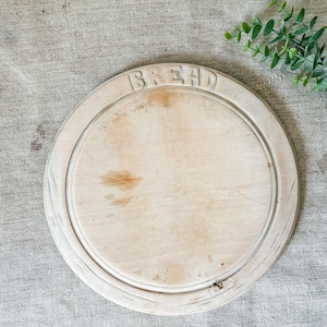 Vintage English Carved Bread Board