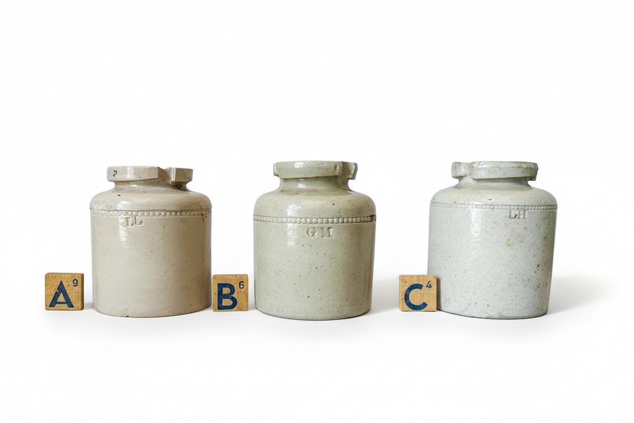 CHOICE アンティーク英国製ストーンウェア キャビアピクルス瓶 - Etsy 日本