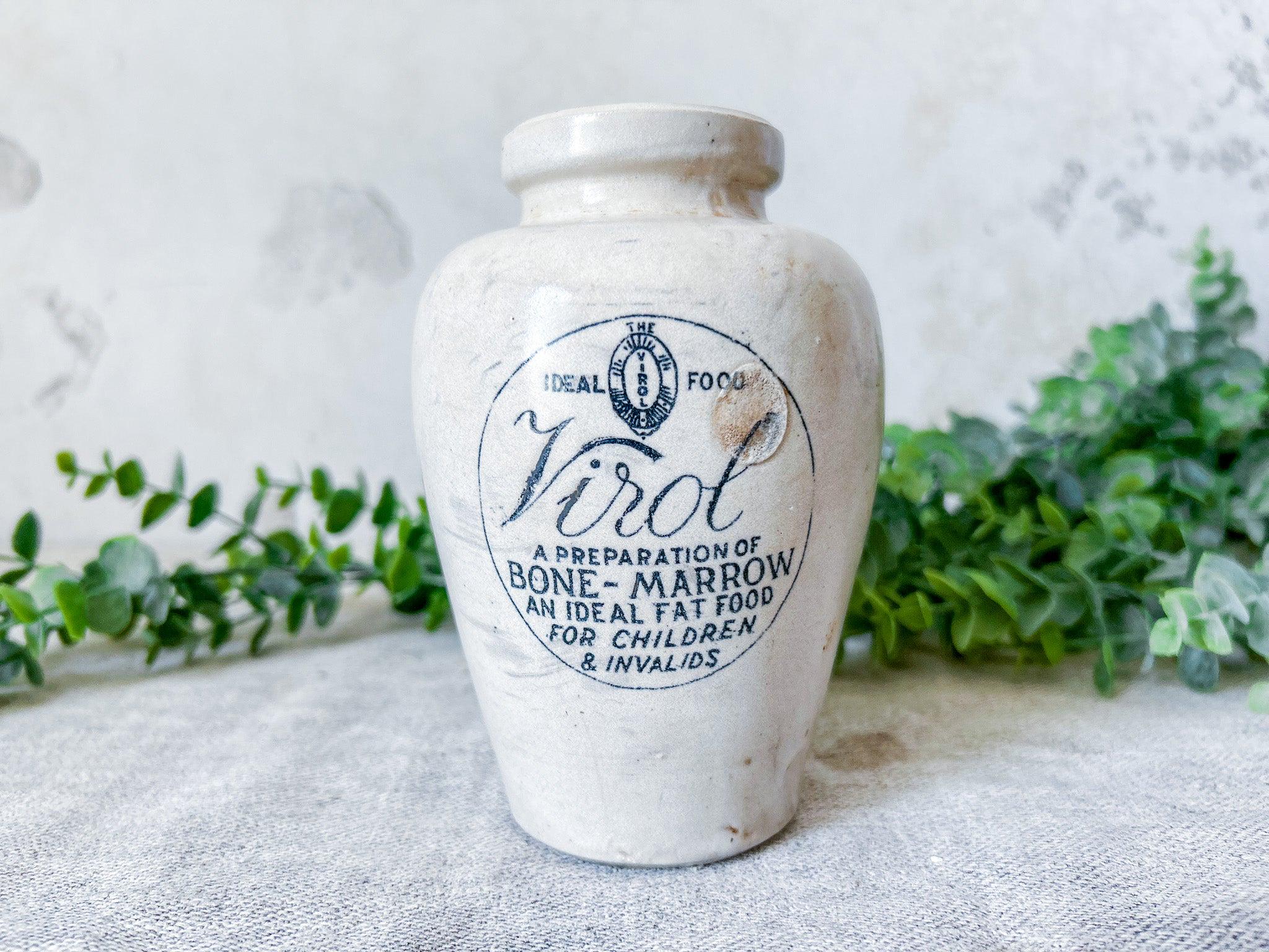 アンティーク 6インチ Virol Bone Marrow 英国広告ポット - Etsy 日本
