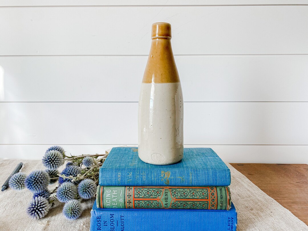 Antique Price Bristol Stoneware Beer Bottle Two Tone Crock Etsy