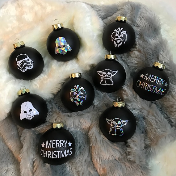 Weihnachtsbaumkugeln matt Star Wars inspiriert Etsy.de
