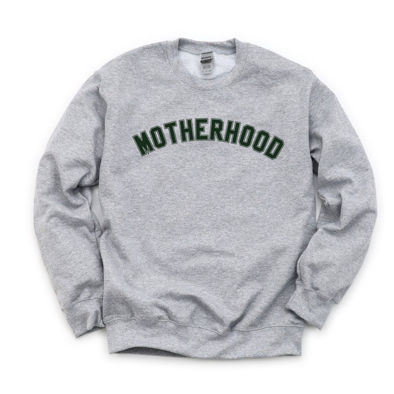 Motherhood Sweatshirt, Oversized Womens Sweatshirt, Mama Crewneck, Mama Sweater, Pregnancy Announcement, Mom and Dad image 5