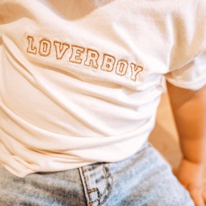 Kids Valentines Day Shirt, Embroidered Valentines T-Shirt, Loverboy Shirt, Toddler Valentines Day Shirt, Embroidery T-Shirt, Boy Toddler,