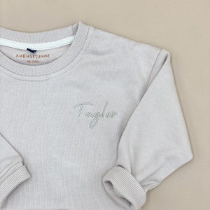 Custom Embroidered Toddler Sweatshirt, Toddler Neutral Sweaters, Embroidery Name, Personalized Kid Sweater, Childrens Crewneck