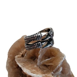 Porte-clés Griffe De Dragon En Argent 925 Sterling - Style Biker Punk - Fait Main - Neuf