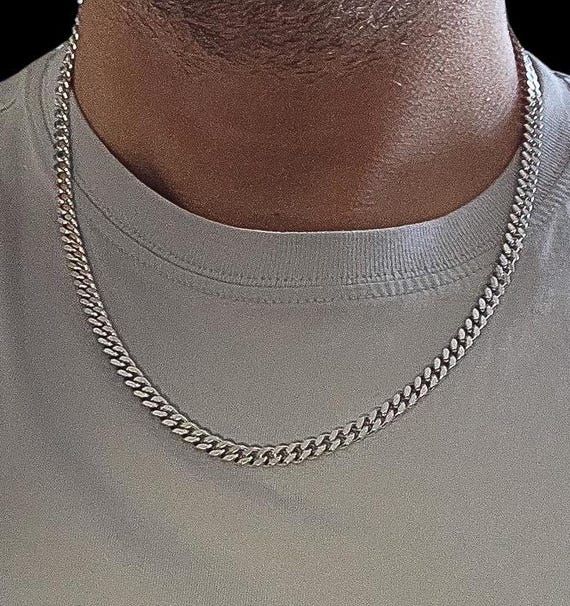 925スターリングシルバーカーブチェーンネックレス：本物の金メッキ 
