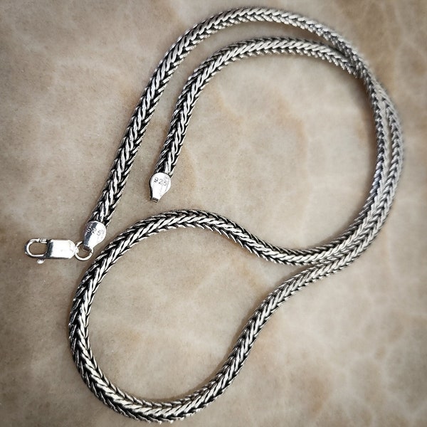 Stylish 5.5mm Sterling Silver Wheat Chain Necklace -Sterling Silver Jewelry-Versatile Everyday Wear
