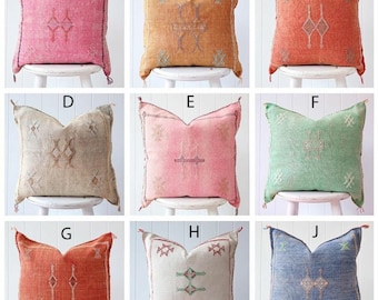 authentic 24x16 small cushion Moroccan pillow Berber cushion living room design handmade cushion