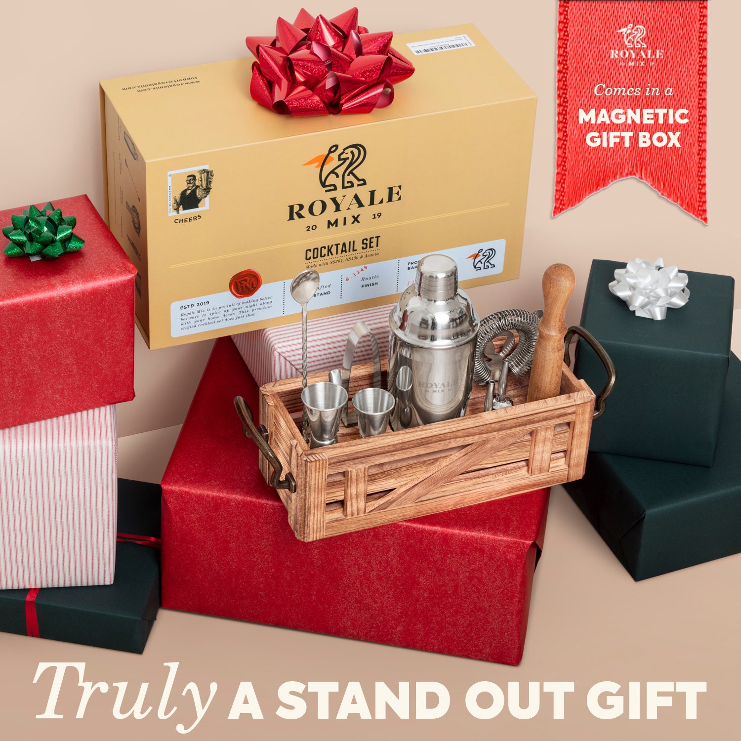 Best Cocktail Shaker Gift Set Birthday Gift for Him or Her Etsy