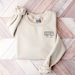 Fire Fighter Sweatshirt, Wee Woo FireTruck Sweatshirt, Fire Truck Shirt, First Responder Sweatshirt, Fire Fighter Gift, Fire Fighter