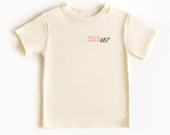 Koszulka Stay Wild Toddler - Cute Hippie Kids Shirt - Natural Toddler Tee, Funny boys shirt, girl toddler shirt, Wild one shirt, Toddler Tee