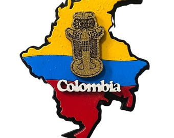 Mapa de colombia iman Precolombino/imán colombiano