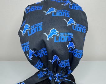 Detroit Lions satijnen gevoerde scrubmuts - zwart