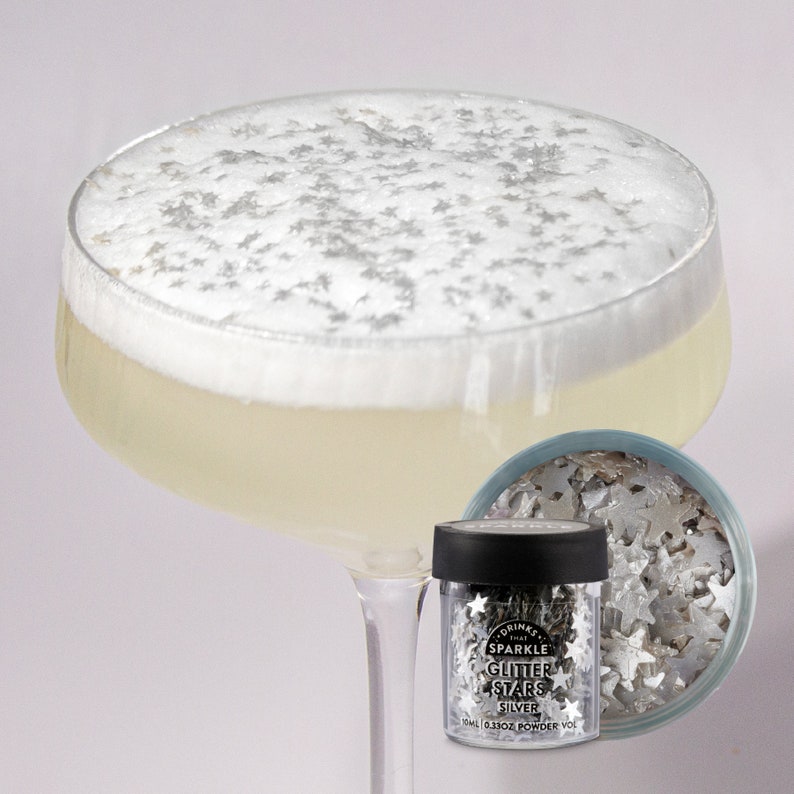 Cocktails Glitter Stars for Drinks Cocktail Garnish Drink Etsy
