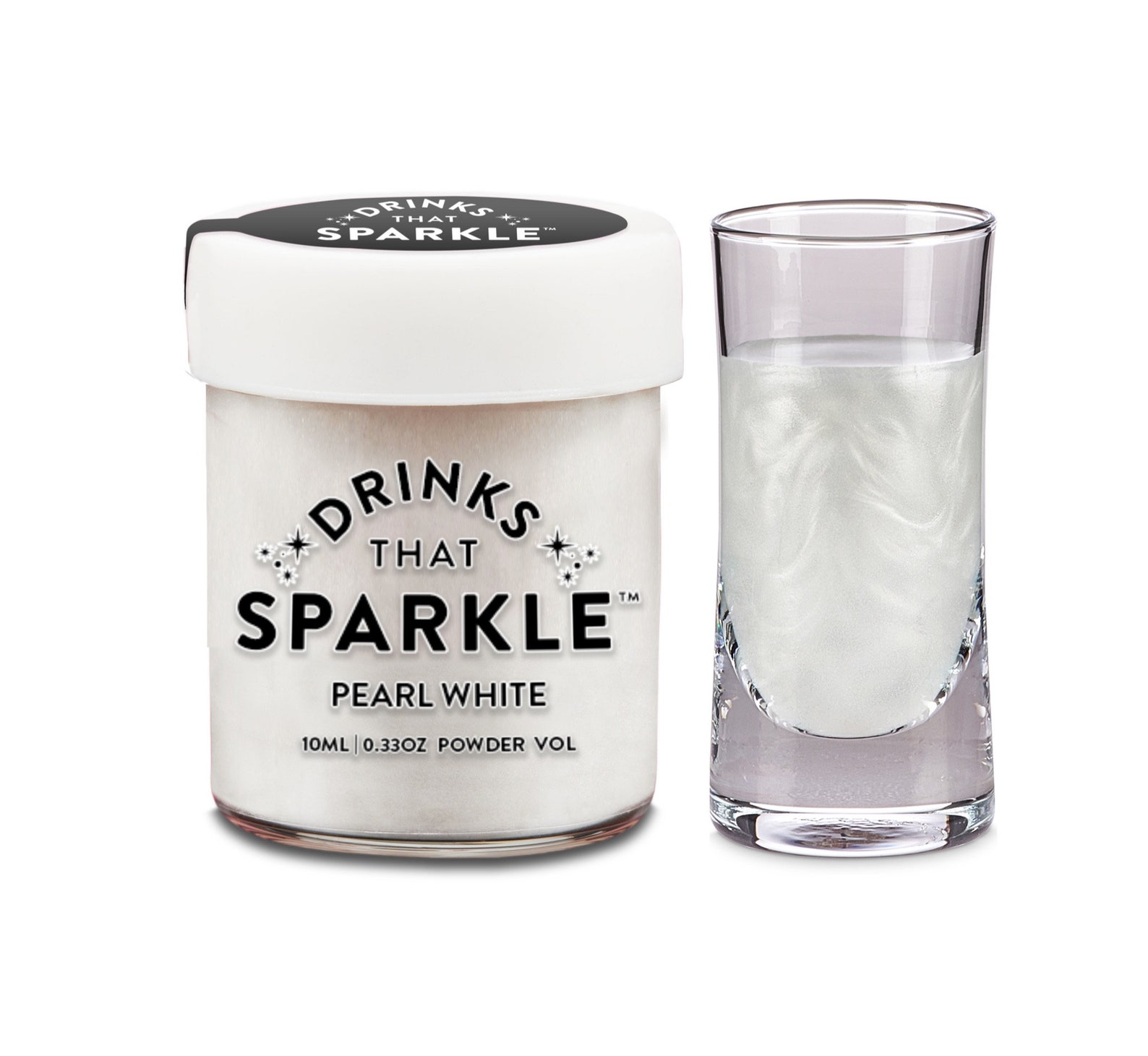 Edible Beverage Glitter By Drinks That Sparkle in Pearl White Etsy