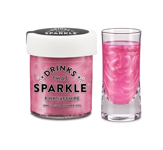 Edible Beverage Glitter By Drinks That Sparkle in Pink Etsy