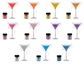 Cocktailglitter voor drankjes - Glinsterende drankstof voor cocktails, bier, wijn, champagne, prosecco, frisdranken voor feesten, evenementen en meer.