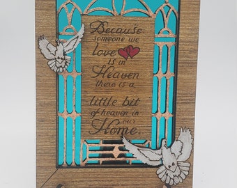 Rememberance Gift 5x7, Sympathy,