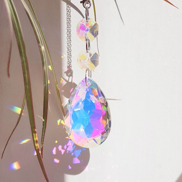 DIY Suncatcher - Crystal Sun Catcher - Rainbow Prism - Aurora Borealis - Hanging Window Decoration