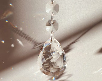 DIY Suncatcher - Crystal Suncatcher - Rainbow Teardrop Prism - Hanging Decoration - DIY Decor Supplies