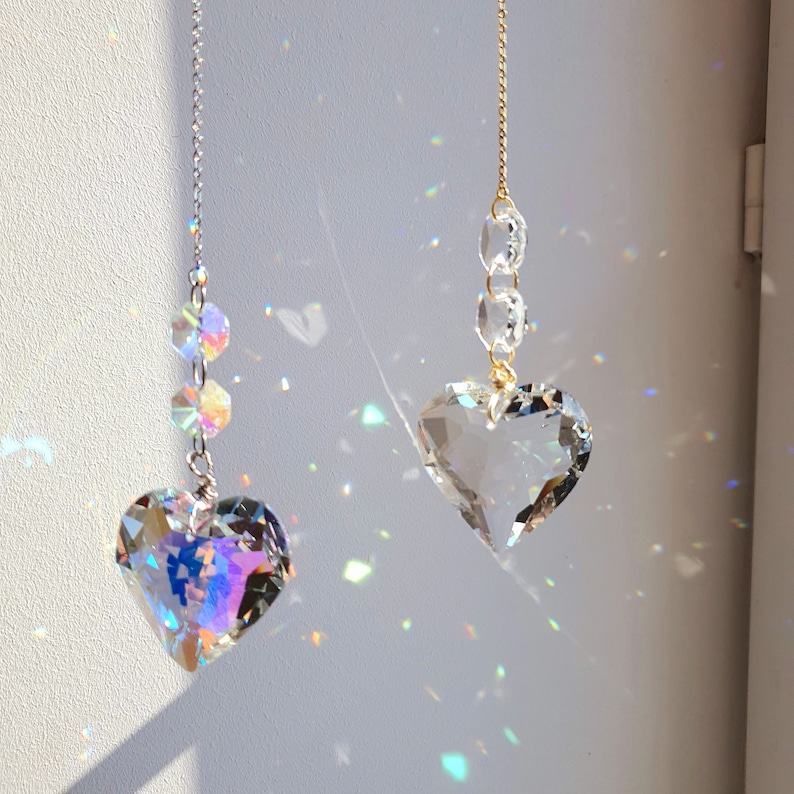 cozy fall decor, housewarming gift, rainbow maker, chakra sun catcher, hanging sun catcher, chakra crystal, mother's day gifts, christmas gift, birthday gift, crystal rainbow, window ornaments, best friend gift, crystal prism