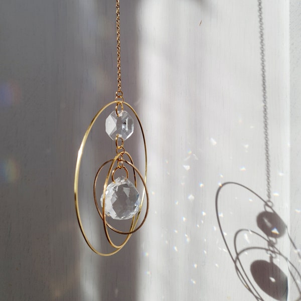 Suncatcher cristal AQUILAE  - Mobile Feng Shui -  Cadeau petit prix - Home decor - Fait Main - Fabriqué en France